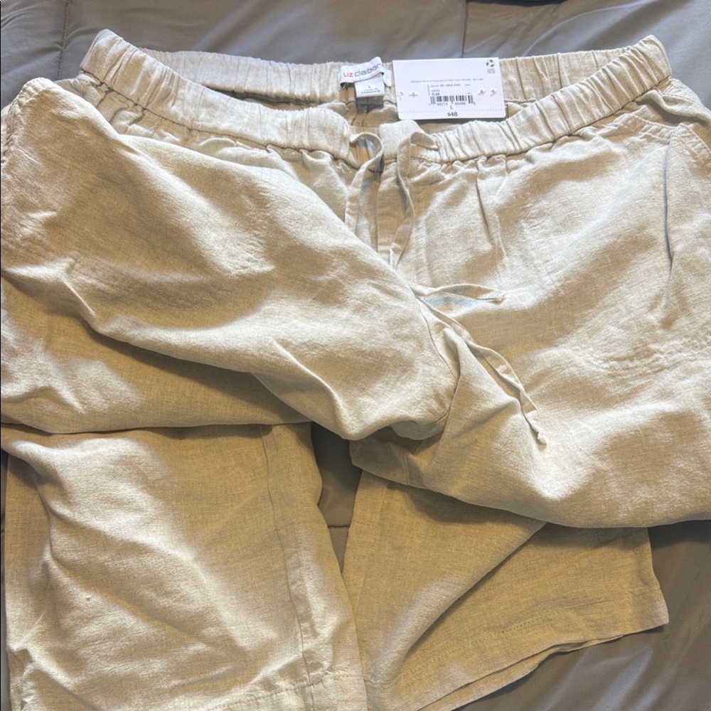 Liz Claiborne Casual Women’s linen Tan Pants